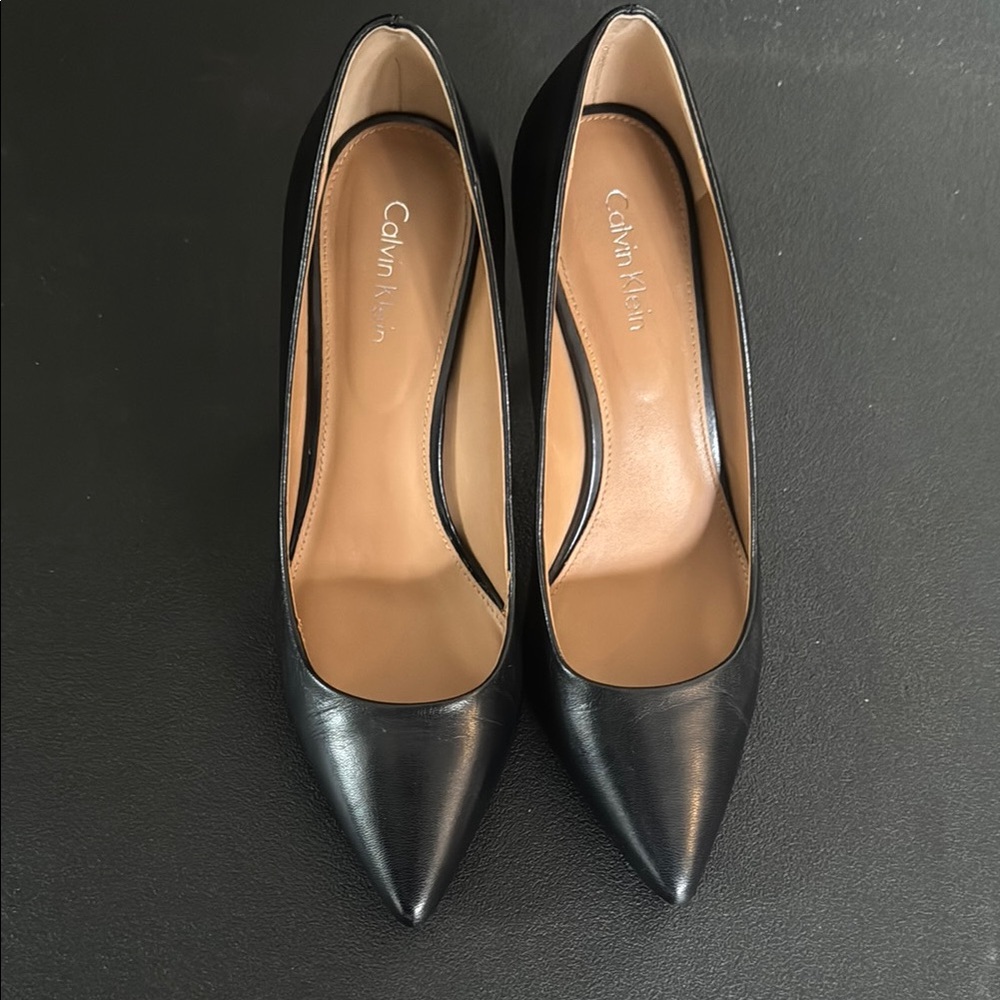 Calvin Klein Black Stiletto Heels Classic Pumps
